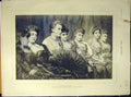 Original Old Antique Print 1887 Fair-Critics Hicks Fine Art Ladies Women 19th