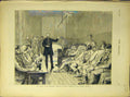 Original Old Antique Print 1874 London Goods Porters Camden Station Railway 19th