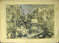 Original Old Antique Print 1873 Trades Procession Bradford Townhall Victorian