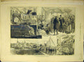 Original Old Antique Print 1883 Montefiore Celebration Ramsgate Procession 19th