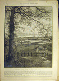 Original Old Antique Print 1891 Joynson'S Paper Mills St. Mary Cray Kent 19th