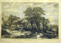 Original Old Antique Print 1858 Hay-Harvest Jutsum Farm Country Hay Fine Art