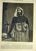 Original Old Antique Print 1856 Monk Price Photograph Portrait Religious 19th