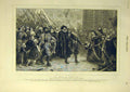 Original Old Antique Print 1881 Leyden Relief 1574 Staniland Admiral Victorian