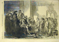 Original Old Antique Print 1856 Foxhunters Good-Lod-Days Leech Fine Art 19th