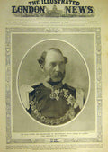 Original Old Antique Print 1906 King Christian Denmark Portrait Royal 20th