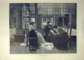 Original Old Antique Print 1891 Saturday-Half-Holiday Rieth People Fine Art 19th