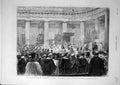 Original Old Antique Print 1875 O'Connell Dublin Ireland Religious Service 19th