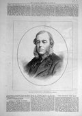 Old Antique Print 1876 Duke Marlborough Lord Lieutenant Ireland Portrait 19th