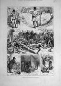 Original Old Antique Print 1880 Sketches Ireland Country People Farmer Home-Rule