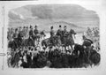 Original Old Antique Print 1865 Troops Phoenix Park Prince Wales Review Dublin