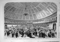 Old Antique Print 1865 Dublin Interantional Exhibition Ball Mansion House 19th