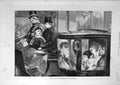 Original Old Antique Print 1872 Pantomime Morning Performance People Theatre