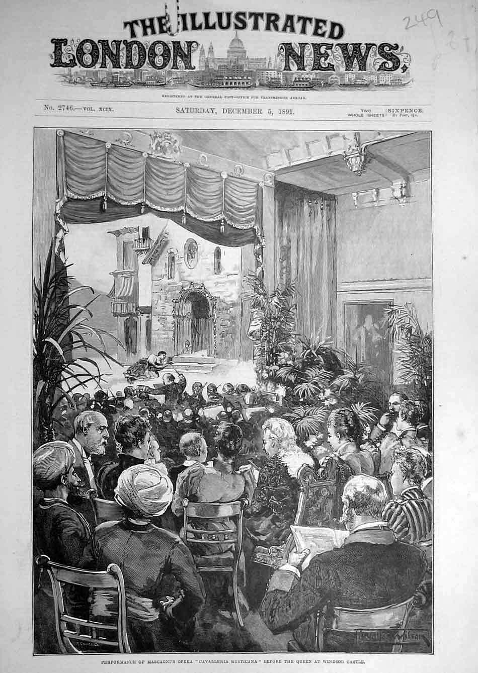 Original Old Antique Print 1883 Hioliday Entertainments Hengler Circus Animal