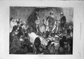 Original Old Antique Print 1872 Domestic Drama Theatre Audience Stage Actors