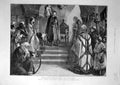 Original Old Antique Print 1887 Royal Institute Costume Ball Linton Carnarvon