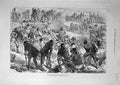 Original Old Antique Print 1878 Turks Gallipoli Sketch War Lines Troops 19th