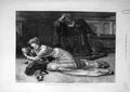 Original Old Antique Print 1879 Hernani French Comedy Scene Theatre Actors 19th