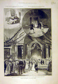 Original Old Antique Print 1897 Nelson'S Enchantress Scenes Avenue Theatre Gould