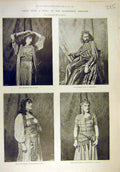 Original Old Antique Print 1894 Haymarekt Theatre Tree Neilson Actors Actress