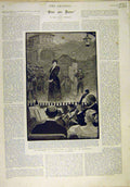 Original Old Antique Print 1894 Madame Calve Navarraise Scene Hood Theatre 19th