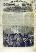 Original Old Antique Print 1866 War Waggon-Load Prussian Vivandiers Vienna 19th
