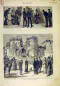 Old Antique Print 1881 Guy-Fawkes Man-Of-War Raglan Castle Royal Beaufort 19th