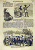 Original Old Antique Print 1858 Kroomen Paget Portrait Ramazan Constantinople