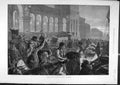 Original Old Antique Print 1881 Fish Billingsgate Market Sellers Fishermen 19th