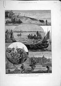 Original Old Antique Print 1883 Fishing Industry Mackerel Eastbourne Fishermen