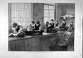 Original Old Antique Print 1893 Sketch London School Board Truant Boys Children
