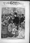 Original Old Antique Print 1872 Besieged Sketch Grand-Bazaar People Victorian