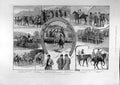 Original Old Antique Print 1894 Hunt Race-Meeting Steeplechase Riders Sketches