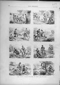 Original Old Antique Print 1872 Riding Lesson Training Home Rotten-Row Rider