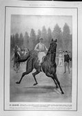 Original Old Antique Print 1902 Colours Elliman-Sons Race-Horse Racing Advert
