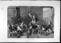 Original Old Antique Print 1872 Dinner-Time Kennel Dogs Hounds Hunting Victorian