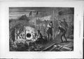 Original Old Antique Print 1871 Horse-Racing Derby Evening Spectators Course