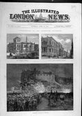 Old Antique Print 1884 Edinburgh University Buildings Students Procession 19th