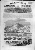Original Old Antique Print 1860 Arthur'S Seat Salisbury Crags Rifle Volunteers