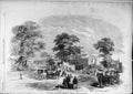 Original Old Antique Print 1857 South-Kensington Museum View Building Victorian