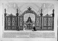 Original Old Antique Print 1862 Colebrookdale Gates Court Exhibition Cast-Iron