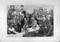 Original Old Antique Print 1872 Holiday-Time Waxwork Exhibition People Victorian