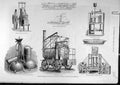 Original Old Antique Print 1876 Scientific Apparatus Comet Steam Puffing-Billy