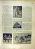 Original Old Antique Print 1902 De-Bradsky Airship Paris Indian Rhinoceros Hunt
