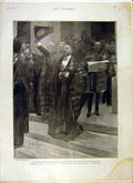 Old Antique Print 1901 King Coronation Royal Exchange Sketch Italy Lakes 20th