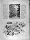 Original Old Antique Print 1896 Queen'S Road Osborne Gamble Institute St Helen'S