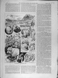 Original Old Antique Print 1891 Highland Agricultural Show Sketches Animal 19th