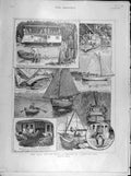 Original Old Antique Print 1901 Holiday Scottish Loch Sketches Ralston Boat 20th
