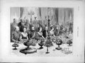 Original Old Antique Print 1874 Duke Duchess Edinburgh Supper Mansion House Ball