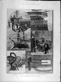 Old Antique Print 1890 Russian Cruiser Pamiat-Azova Plymouth Sktch Naval 19th